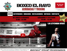 Tablet Screenshot of boxeoelrayo.com